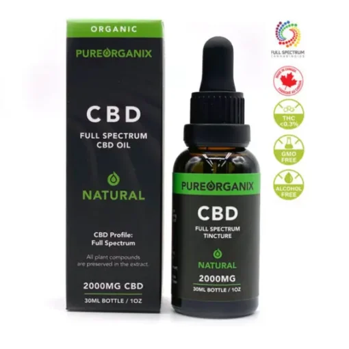 Full Spectrum Organic CBD Oil 2000mg